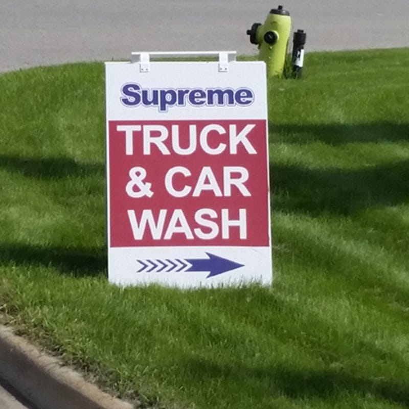 Alternative view of Sandwich Board Sign / <br>Open House Sign - PVC