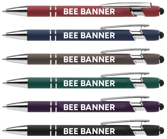 : "Engraved Alpha SoftTouch Pen with Stylus® - Elegance and Functionality - Product Image"