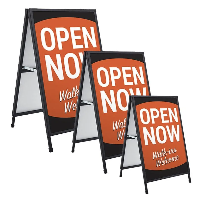 Alternative view of Metal A-Frame Signs include Coroplast