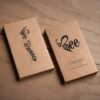 "Business Cards 18pt. Kraft Paper - Organic Elegance in Every Handshake - Business Card Image"