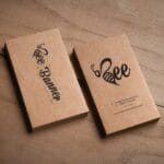 Business Cards-18pt <br>Kraft Stock