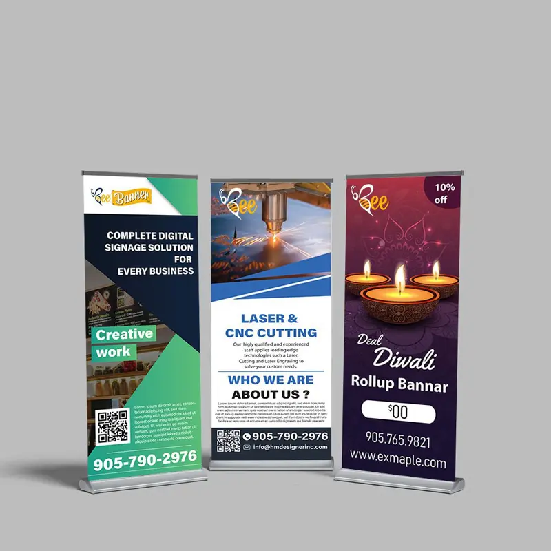 Alternative view of Roll Up / Pull Up Banners