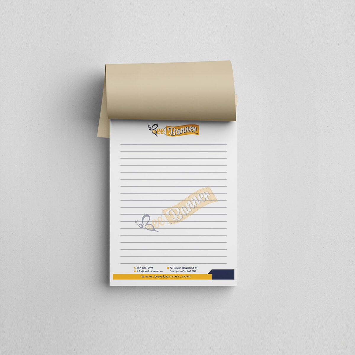 notepad mockup