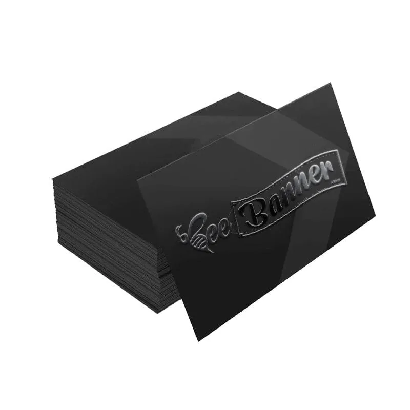 "Business Cards 16pt. UV Spot Soft Touch Matte Lamination - Create Unforgettable Impressions - Business Card Image"