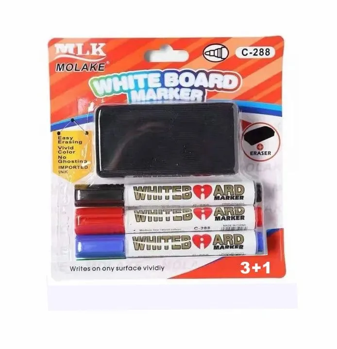 3+1 WHITEBOARD MARKER With Eraser