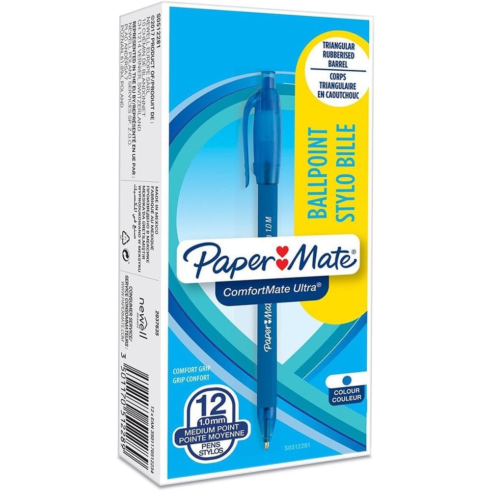 Paper Mate Write Bros. Ballpoint Pens (12 Pcs)