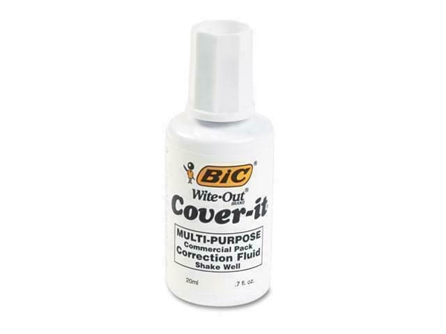 Alternative view of Nip Bic Cover it White Out Correction Fluid 0.7oz