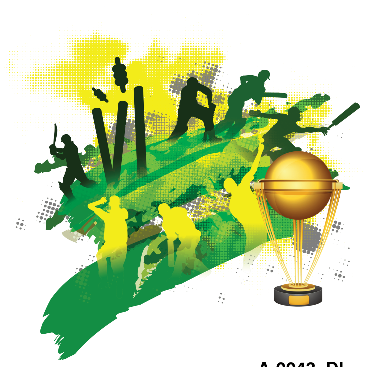 "Cricket Game T-Shirt Design - Hit it Out of the Park - Product Image"