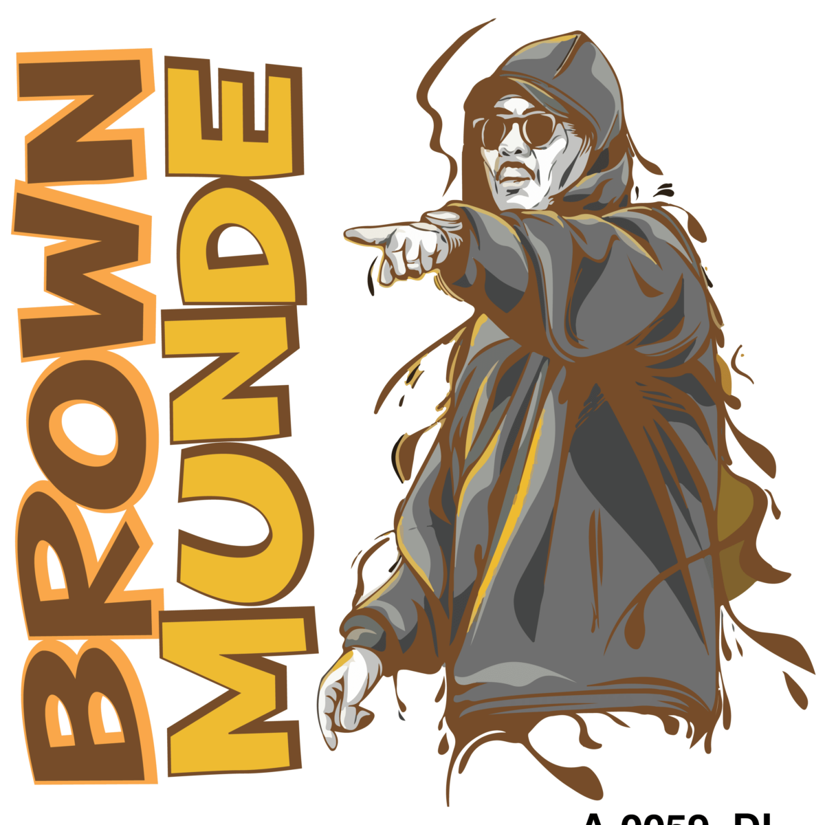 "Brown Munday T-Shirt Design - Casual Comfort with Style"