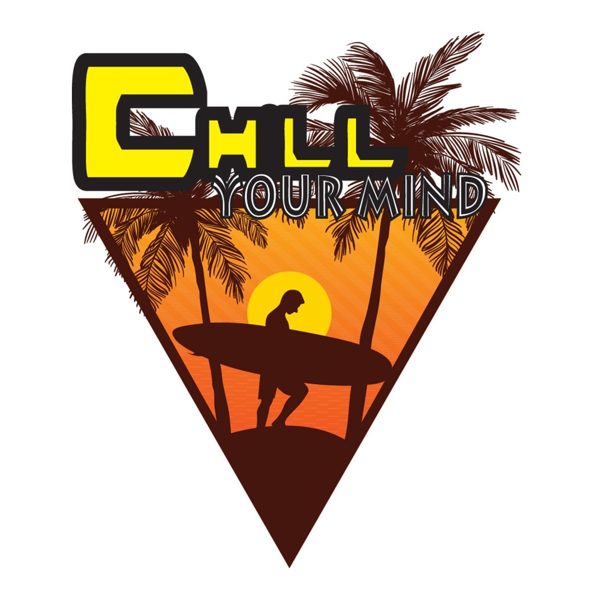 "Chill Your Mind T-Shirt Design - Relax in Style - Product Image"