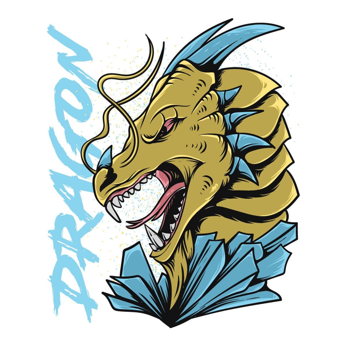 "Dragon T-Shirt Design - Unleash Your Inner Fire - Product Image"