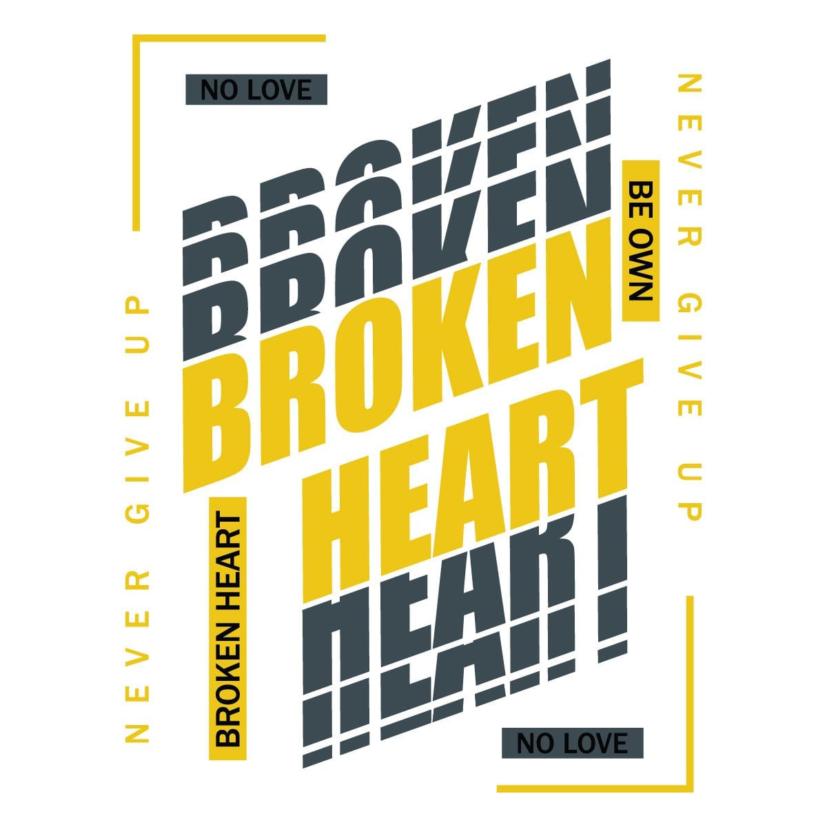 "Broken Heart T-Shirt Design - Wear Your Emotions - Product Image"