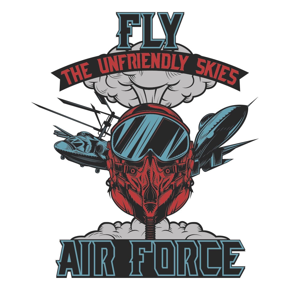 "Air Force T-Shirt Design - Proud Military Apparel - Product Image"