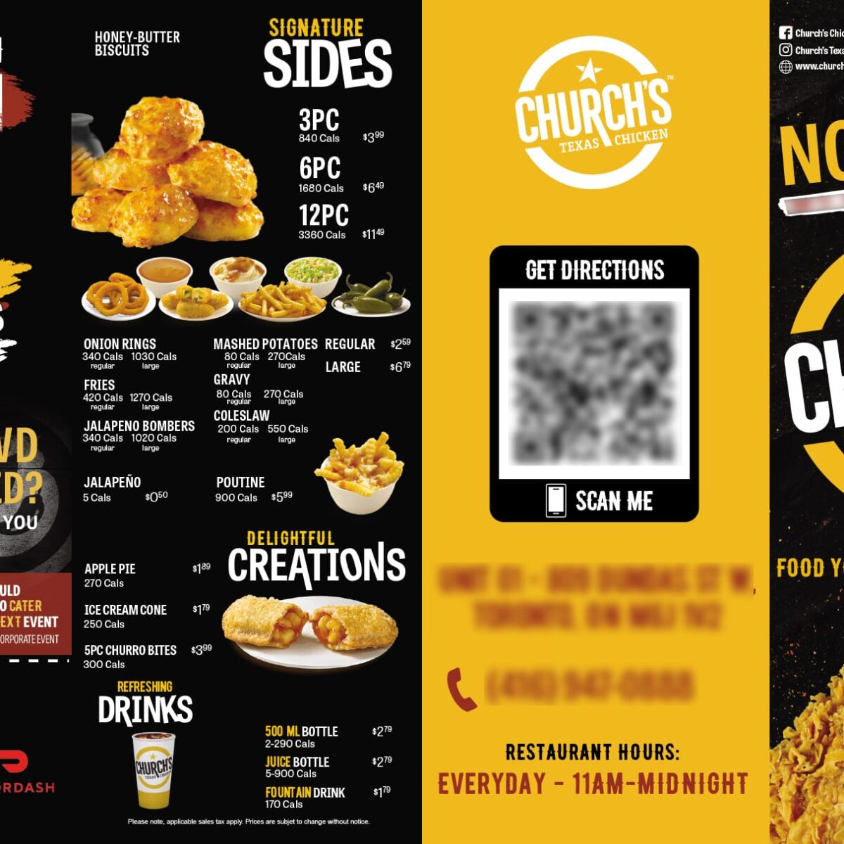 Alternative view of Church's Brochures / Menu