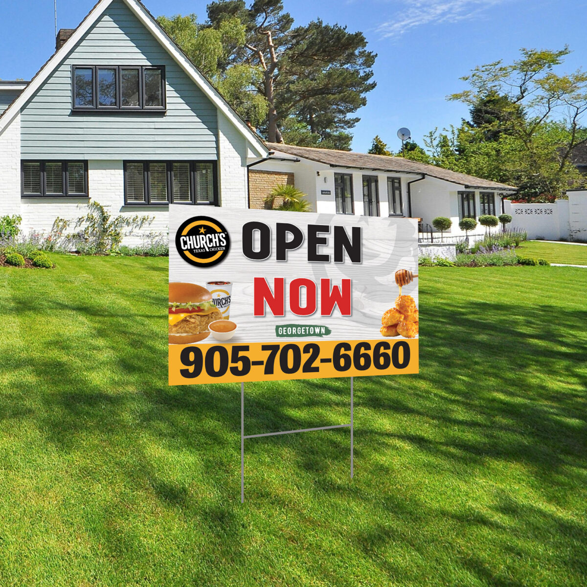 Alternative view of Church's Yard/Lawn Sign