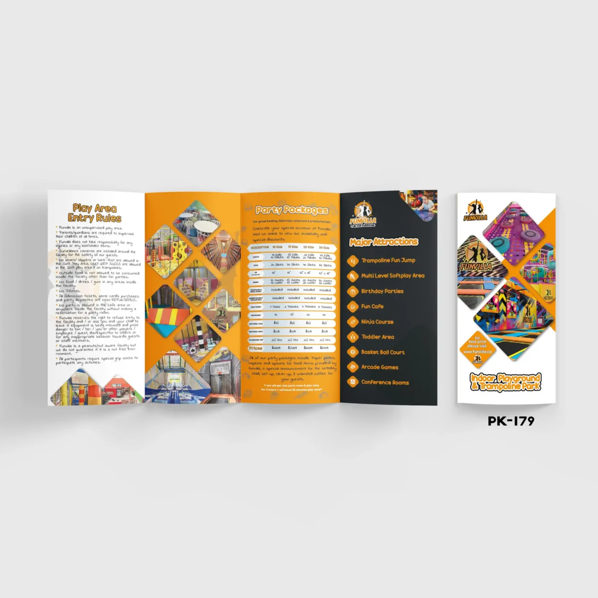 pk 179 indoor playrground brochure 4 fold milton