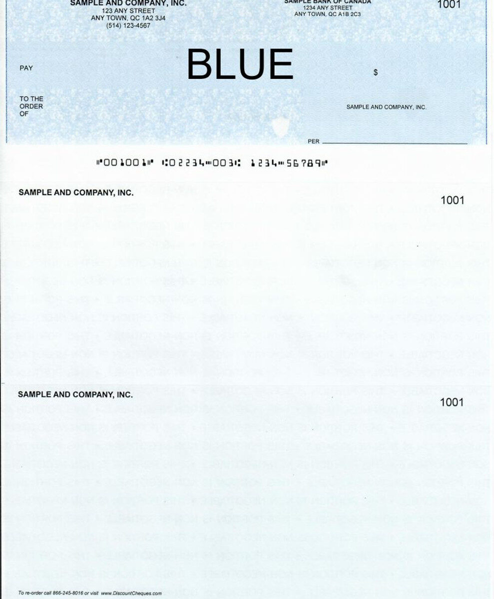 Blank Cheques Computerized Blue Box,bee banner