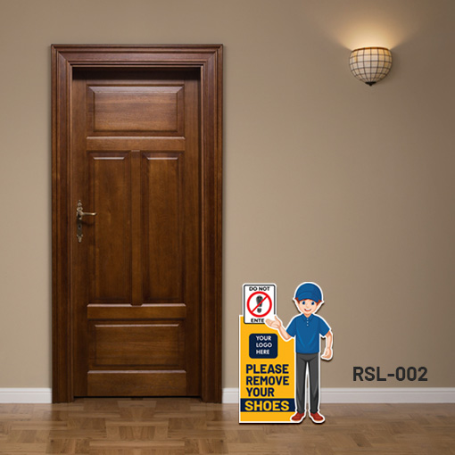 Alternative view of Remove Your Shoes (4mm Coroplast)