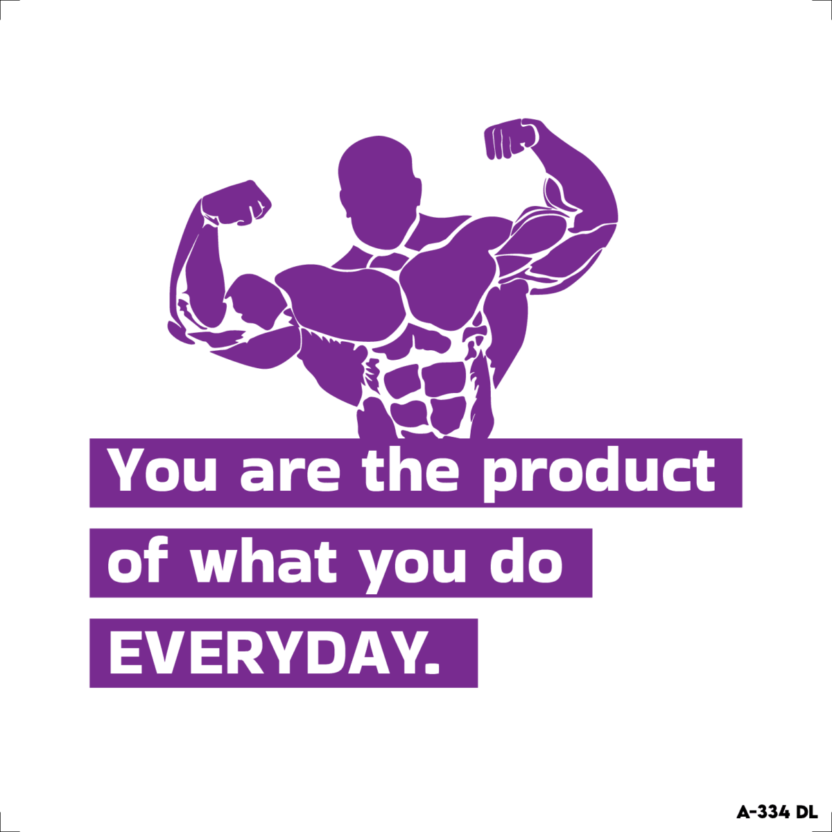 you are the product of what you do everyday.