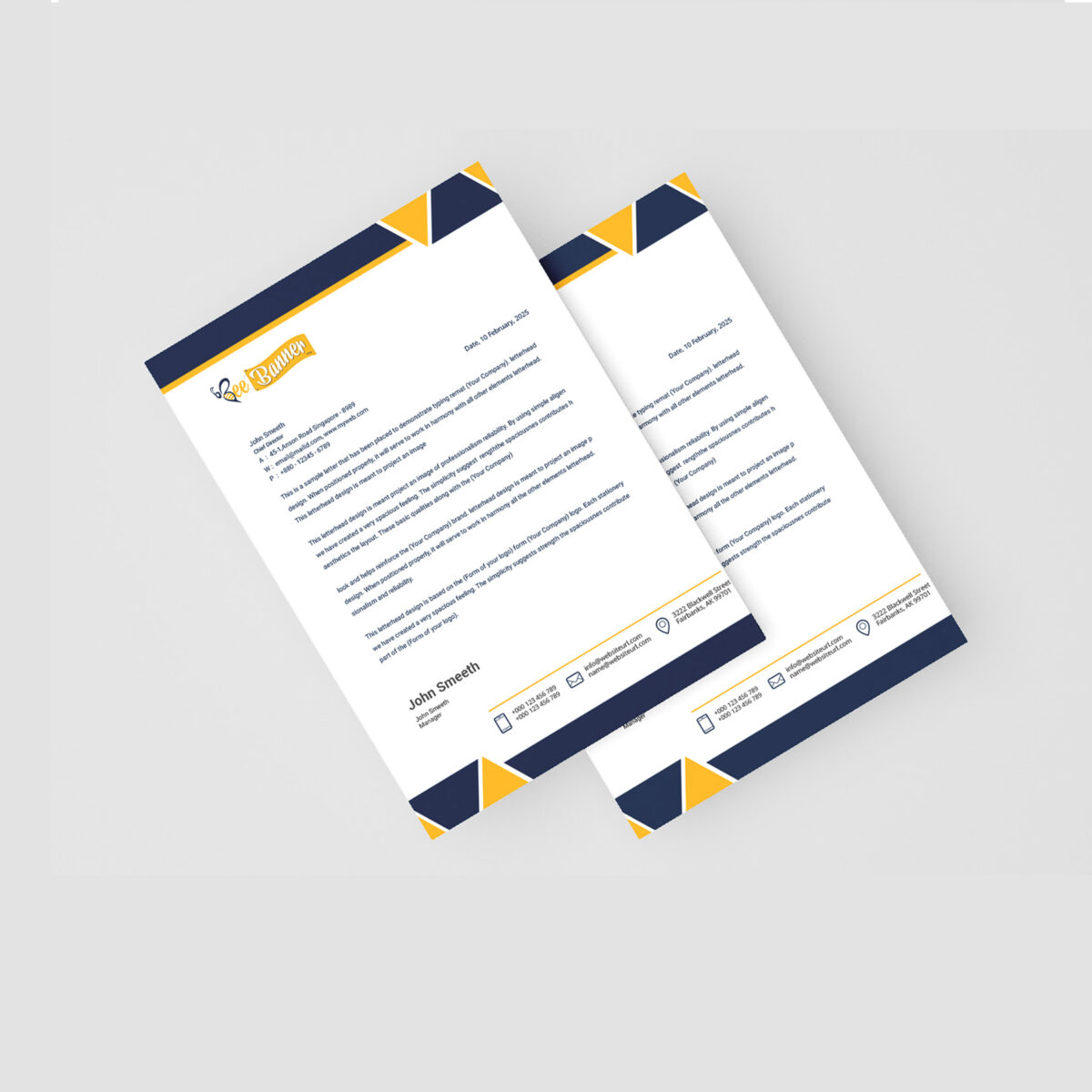 vecteezy letterhead design mockup free psd 34933031