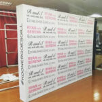 Fabric Pop Up Media Wall (With Frame)