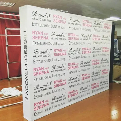 Fabric Pop Up Media Wall (With Frame)