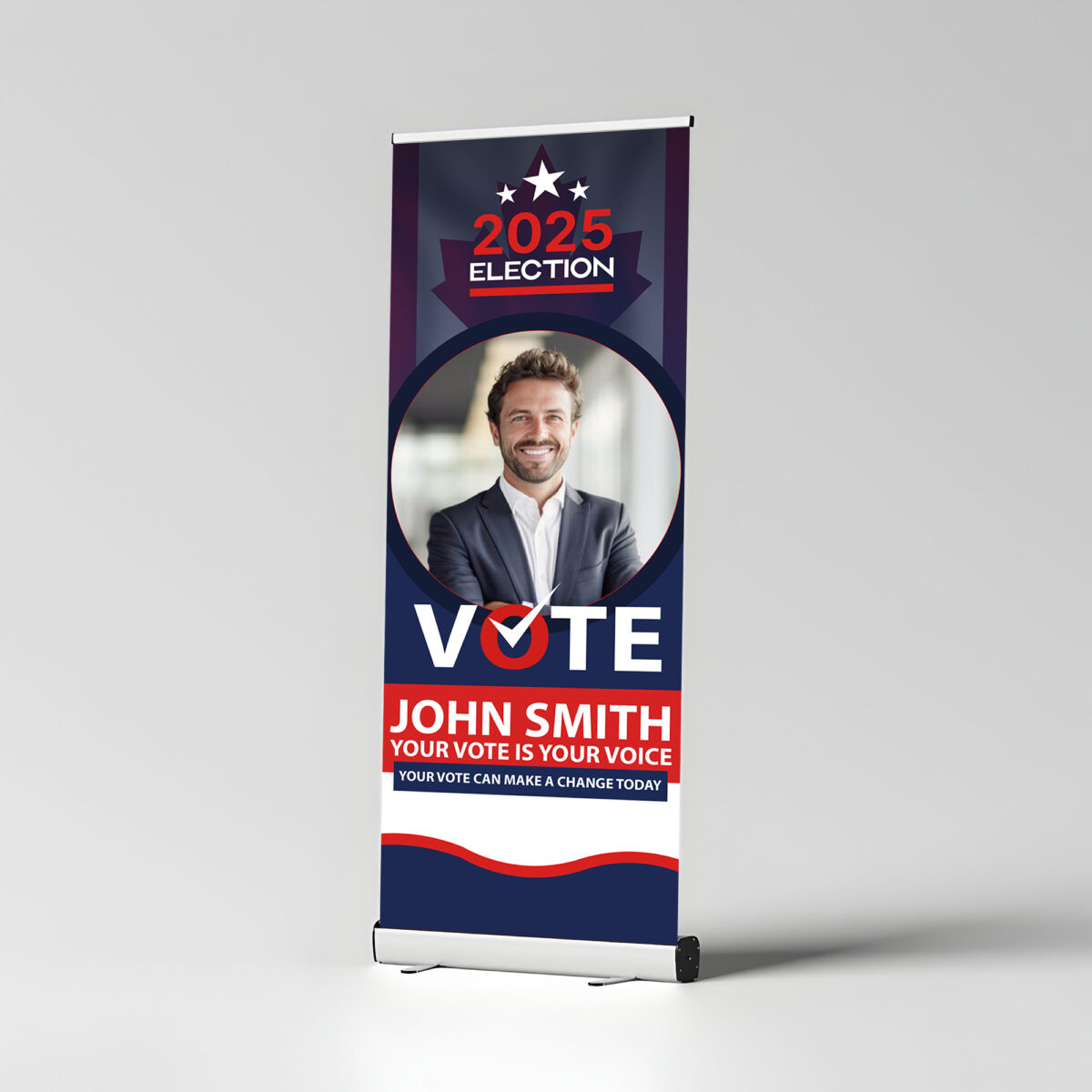 Alternative view of Election  Roll Up / Pull Up Banners