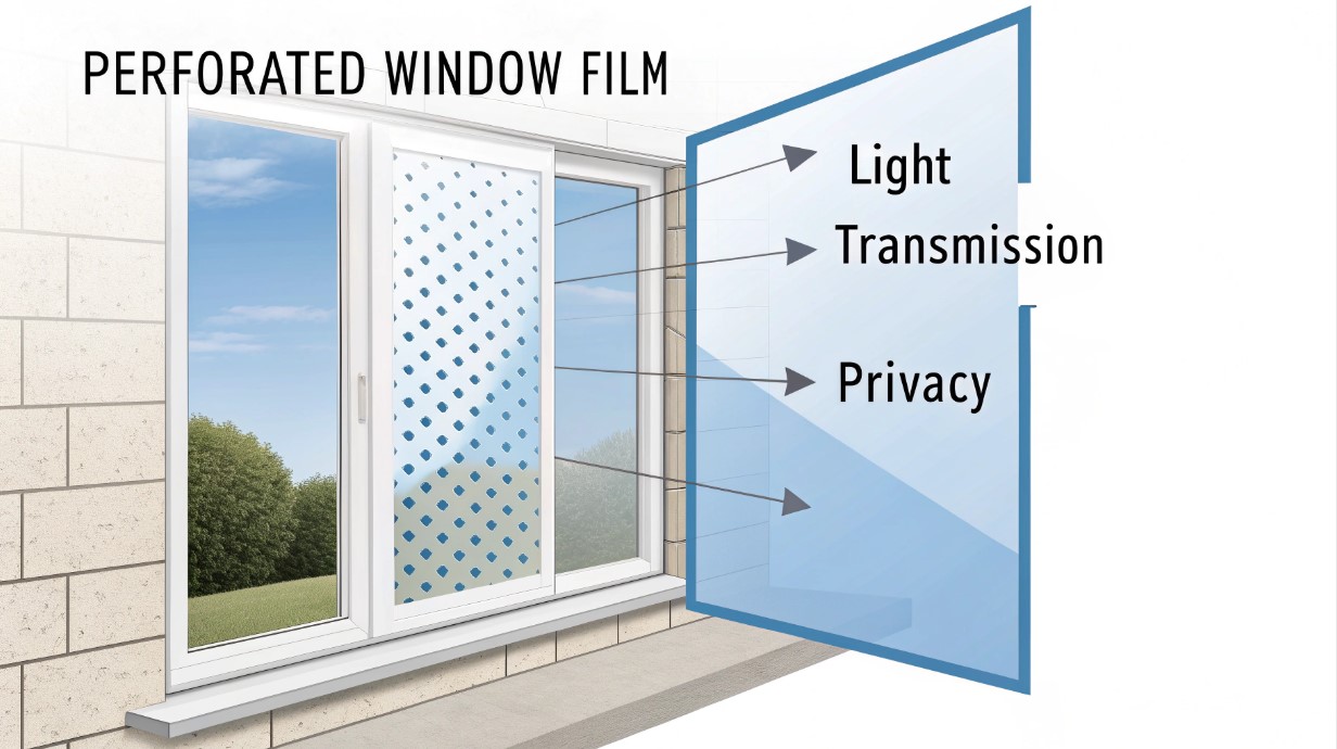 Perforated Window Film: Privacy &Amp; Advertising 2 how does perforated window film work