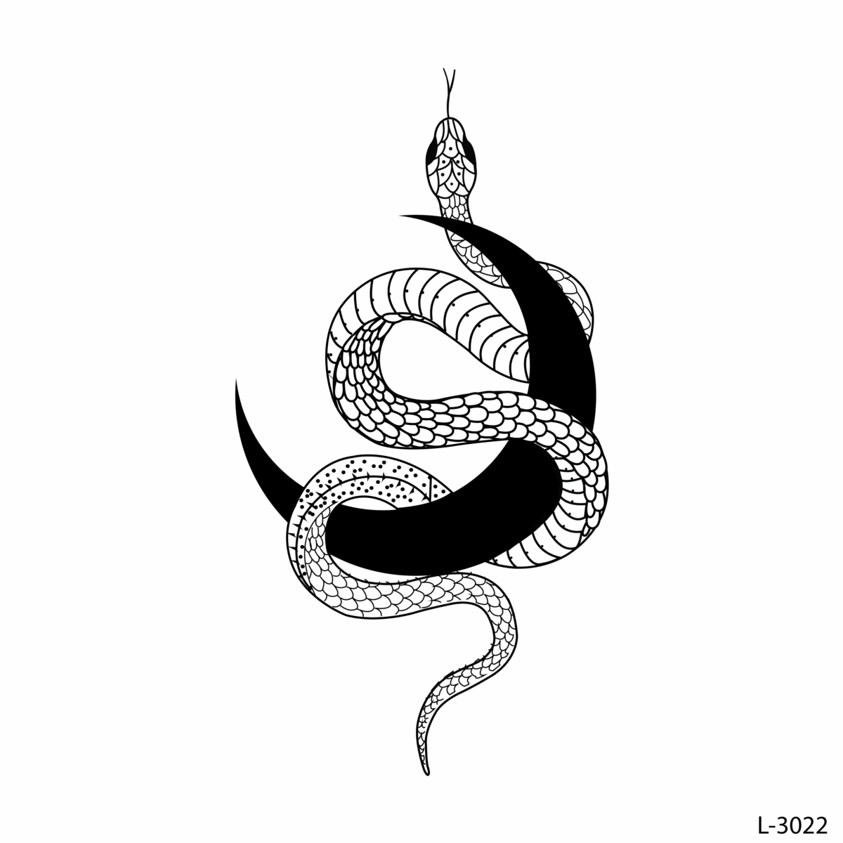 T-Shirt Printing 18 snake on the moon