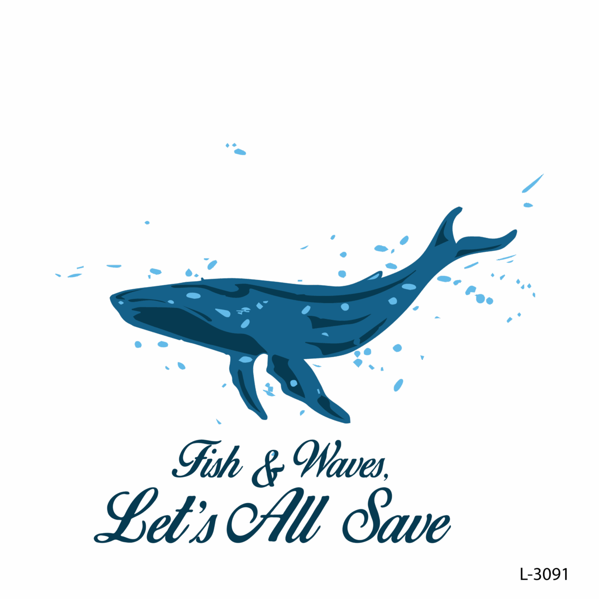 Fish & Waves Let's All Save