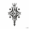 Traditional Circassian ornament .