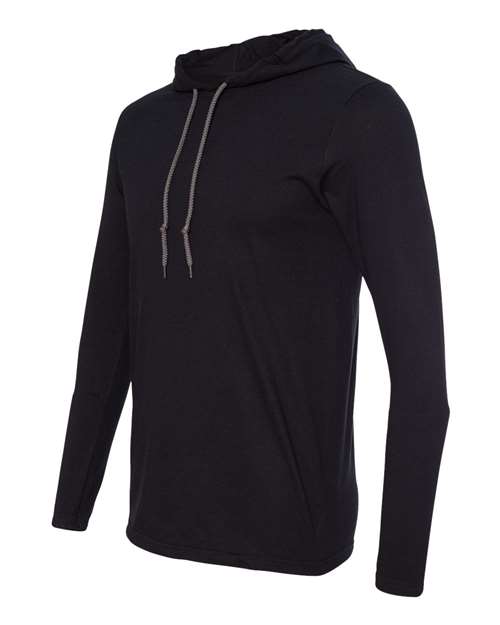 Alternative view of Unisex Softstyle® Lightweight Hooded Long Sleeve T-Shirt - 987