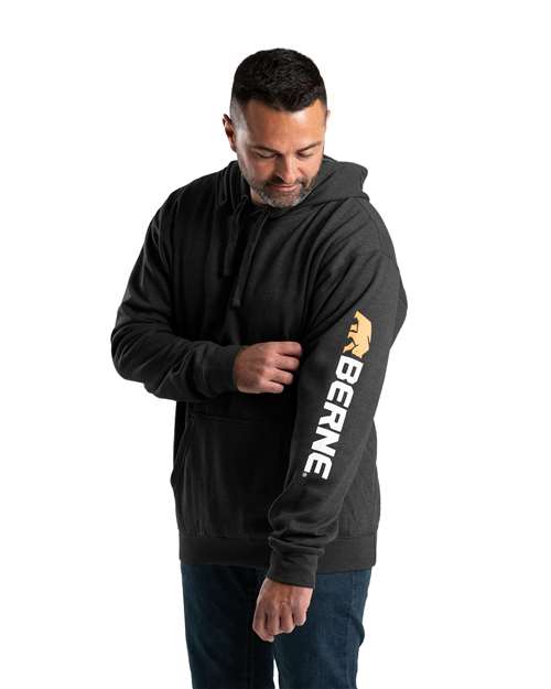 Alternative view of Men's Tall Signature Sleeve Hooded Saweatshirt - SP401T
