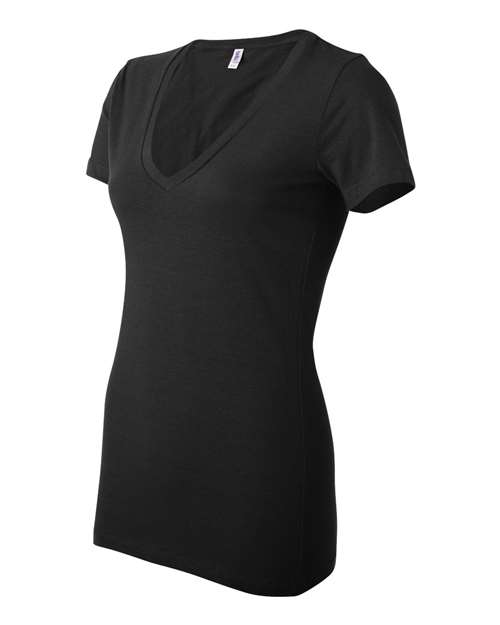 Alternative view of Women’s Jersey Deep V-Neck Tee - 6035