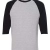 Unisex Heavy Cotton™ Raglan Three-Quarter Sleeve T-Shirt - 5700