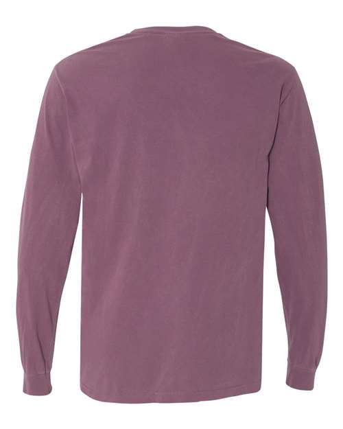 Alternative view of Unisex Garment-Dyed Heavyweight Long Sleeve T-Shirt - 6014