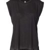 Women’s Flowy Rolled Cuffs Muscle Tee - 8804