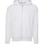 Unisex Sponge Fleece Full-Zip Hoodie Sweatshirt - 3739