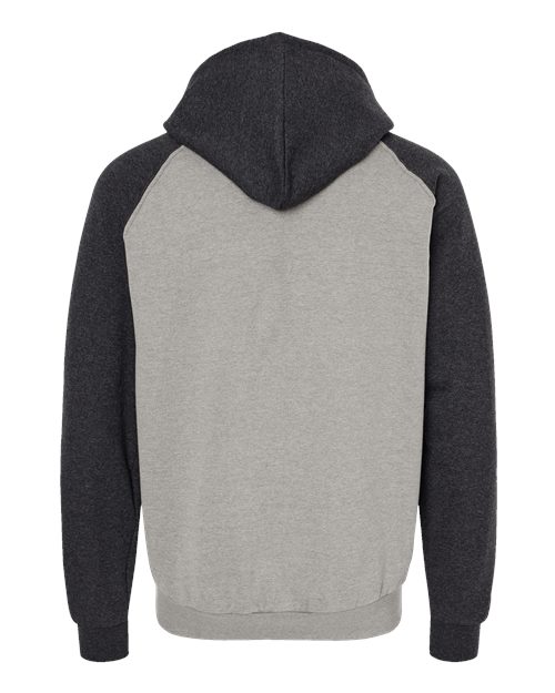 Alternative view of Fleece Raglan Hooded Full-Zip Sweatshirt - KF4048