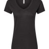 Women's Deluxe Blend V-Neck T-Shirt - 3542
