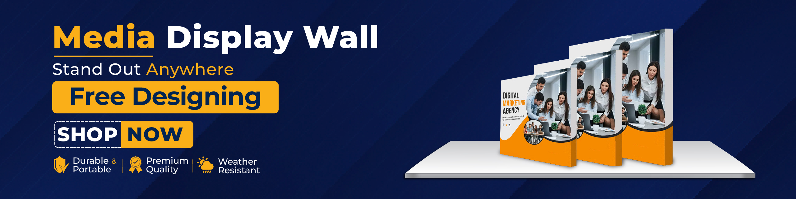 Homepage 3 banner display wall