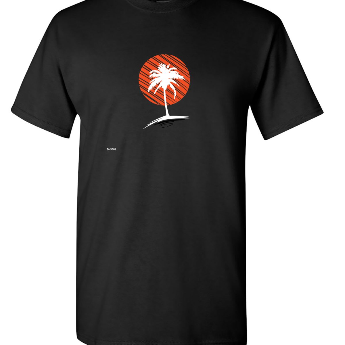 alternative view of sunset with the tree of palm !