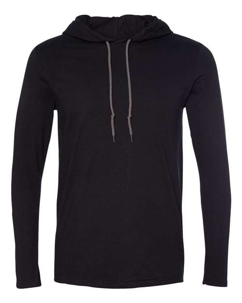 Alternative view of Unisex Softstyle® Lightweight Hooded Long Sleeve T-Shirt - 987