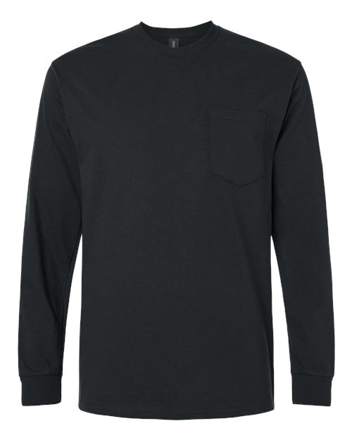 Alternative view of Unisex Ultra Cotton® Long Sleeve Pocket T-Shirt - 2410