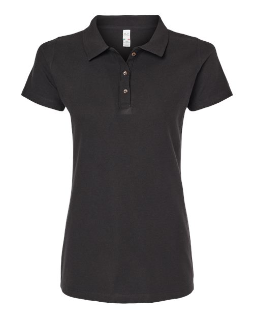 Alternative view of Women's Ringspun Pique Polo - 7600