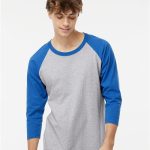 Raglan Three-Quarter Sleeve Baseball T-Shirt - 5540