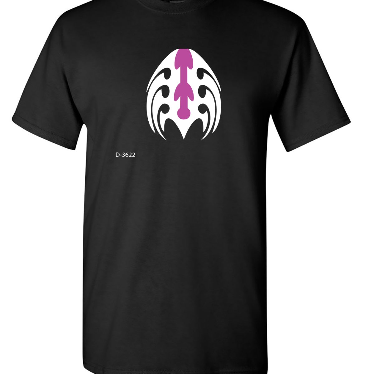 Alternative view of flat tribal tattoo .